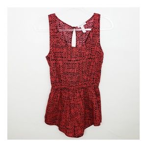 Ambiance Apparel Geo Print Romper